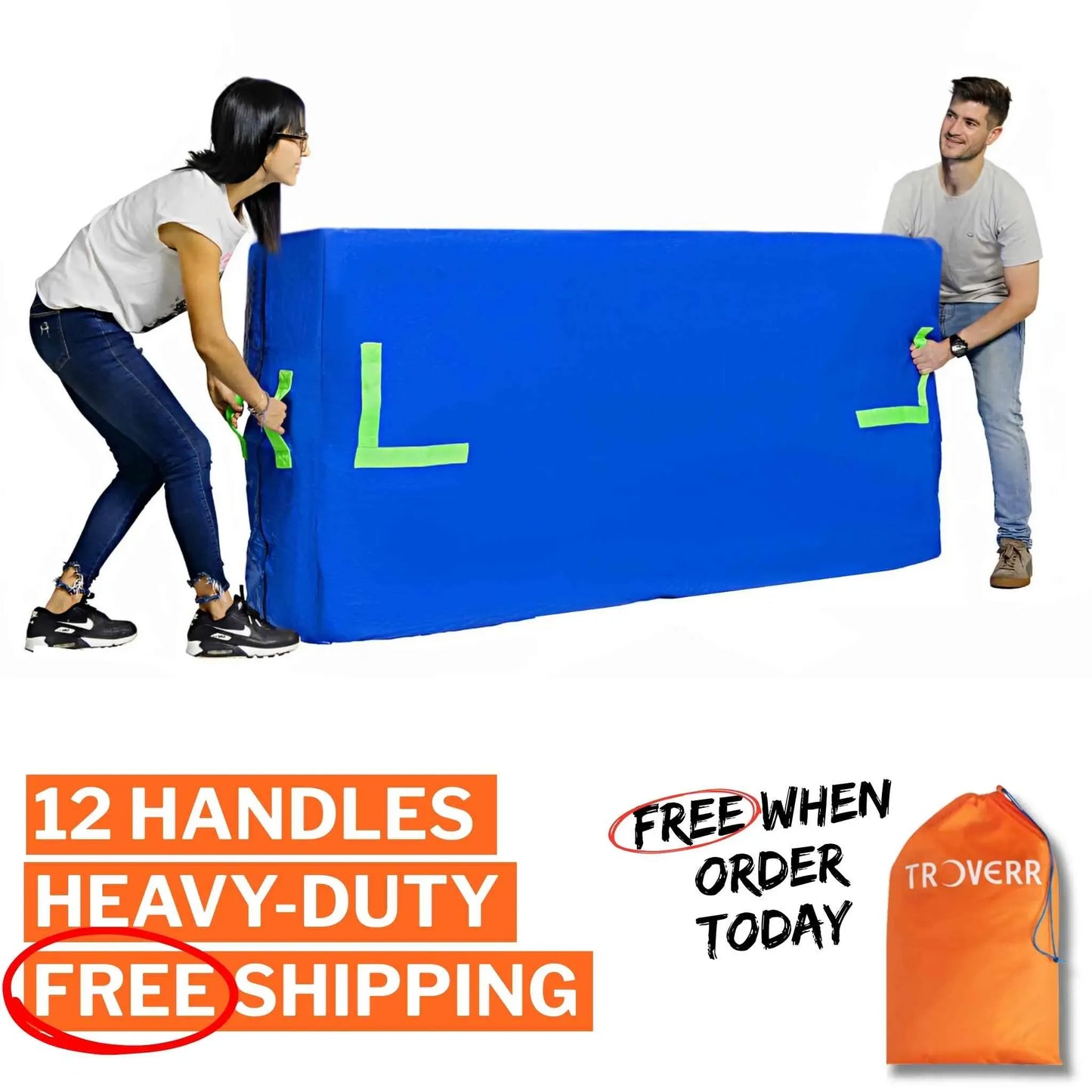 Mattress cover for moving and storage