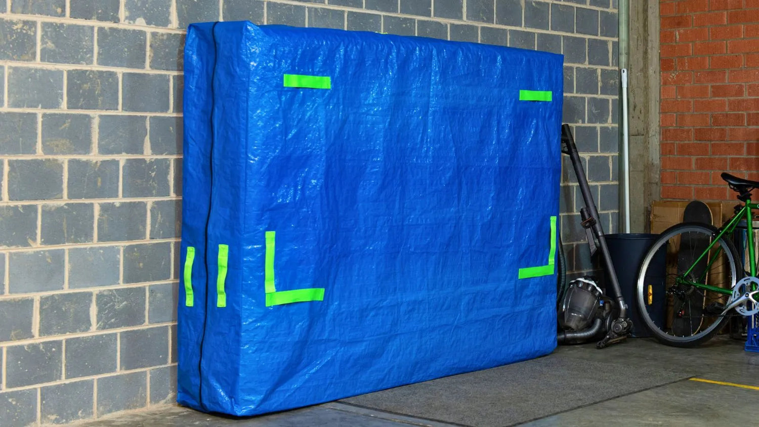 Mattress storage bag in garage for long term